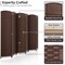 Sorbus 6 Panel Room Divider 6 ft. Tall - Privacy Screen, Extra Wide Double Hinged Panels, Mesh Hand-Woven Design